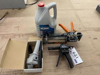 (3) Adhesive Guns & 3L of Weldbond Universal Adhesive.