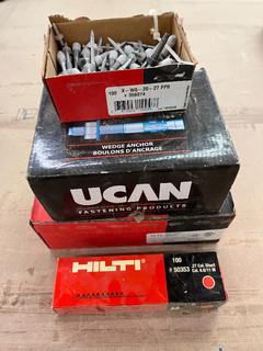 Quantity of Assorted Hilti Fasteners.