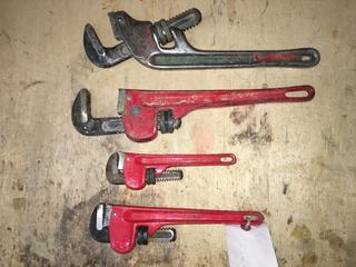 (4) Pipe Wrenches.