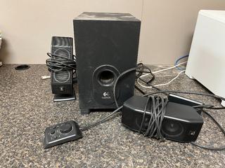 Logitech X-540 Computer Speakers c/w Subwoofer.