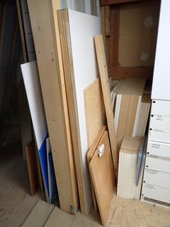 Quantity of Assorted Shelves, Disc Blade Holders, MDF Boards and Acrylic Sheets.