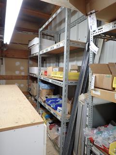 (2) Metal Shelving Units, 48 1/4" x 19" x 84", *Contents Not Included*.