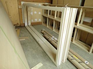 (2) Approximately 40" x 5" x 99 1/4" Wood Door Frames.