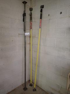 (2) Task Quick Support Rods, 6'9"-12'8" & (1) Kinedyne Saf-T-Lok Extender.