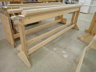 Set of (2) Custom Built Saw Horses, Approximately 105"x 38".