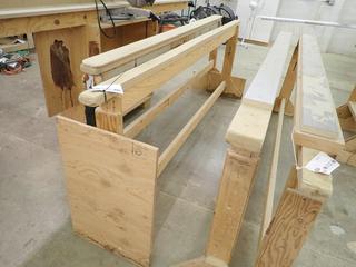 Set of (2) Custom Built Saw Horses, Approximately 95"x 36".