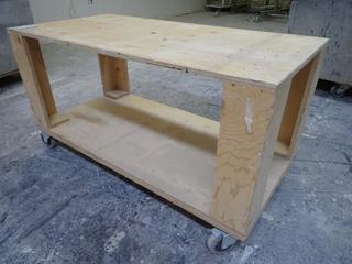 Custom Built Cart, 47 1/2"x 23 1/2"x 25".