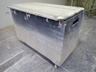 Covered Rolling Bin, 49"x 29"x 34 1/2".