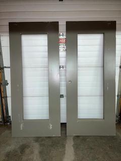 (2) Fire Rated Doors, No Glass, 3' x 83".