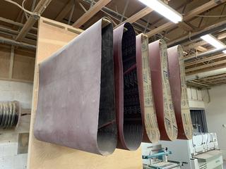 Assorted 1350mm Sanding Belts.