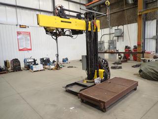 2014 LJ Welding Automation Model MNP-600-C697 10A 120V Single Phase Column And Boom Welding Manipulator C/w Weld Engineering XP3 Flex Recovery System, SN 119708W, Lincoln Electric Flextec 650 380/460/575V 3-Phase Multi-Process Welder, SN U1121205063, Pand Jiris 61-P Powered Compound Cross Slide, Lincoln Electric Model NA-5 5A 115V Single Phase Controller And Head System And LJ Welding Controller