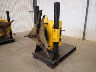 2011 LJ Welding Automation Model 30P-200 5400lb Cap. 25A 240V Single Phase Vertical Adjust Positioner C/w Foot Controller And Team Industries 36in Gripper. SN 019