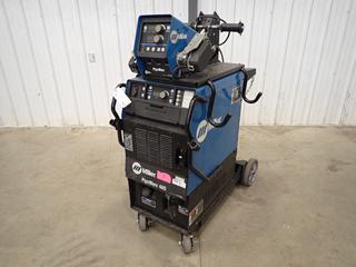 2012 Miller Pipeworx 400 575V 3-Phase Multi-Process Welding System, SN MC010361G C/w Miller Pipeworx 5.6A 115V Single Phase Cooler, SN MB490376G, Miller Pipeworx 11A 24V Dual Bench Feeder, SN MC010035G And Cart *Note: Calibrated Oct 7th, 2021 To Oct 7th, 2022*