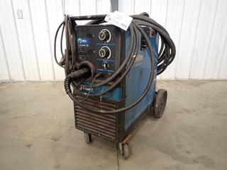 2003 Miller Millermatic 251 48/42A 200/230V Single Phase MIG Welder C/w Bernard MIG Gun, Ground Cable And Cart. SN LC154690