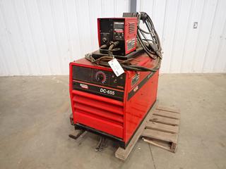 Lincoln Electric DC-655 3-Phase MIG Welder C/w Lincoln Electric LN-7 2.5A 115V Wire Feeder(SN U1050813227) And Magnum 200 MIG Gun. 