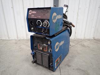 Miller 208/230/400/460/575V 1/3-Phase Welder, SN LG090176A C/w Miller Model 22A 7.0A 24V Wire Feeder, SN LE256248 And Bernard MIG Gun