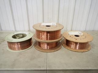 Qty Of (4) Spools Of Spoolarc 65 And Bonarc  0.035in Welding Wire