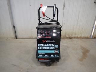 Schumacher Electric Model SF4022 200/40/10/AMP Battery Charger *Note: Wheel Has Damage, Has Dents*