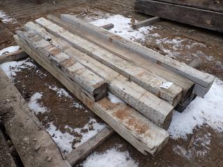 Qty Of (3) 8ft X 8in X 6in Pieces Of Dunnage C/w 8ft X 6in X 6in Pieces Of Dunnage