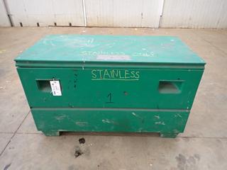 48in X 24in X 25in Greenlee Storage Chest C/w Contents