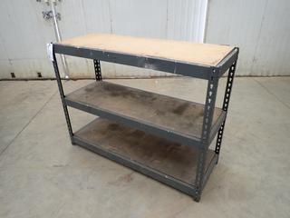 4ft X 18in X 35in 3-Tier Shelving Unit