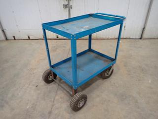 3ft X 2ft X 34in 2-Tier Portable Shop Cart