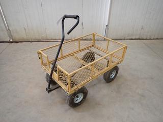 34in X 21 1/2in X 20in Utility Cart w/ Fold Down Sides