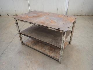 4ft X 30in X 30in 3-Tier Work Bench