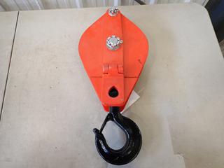 PTA TM0515 6-Ton Single Sheave Snatch Block w/ 10in Sheave Diameter. SN 22425