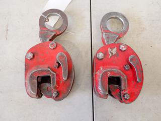 (2) 1-Ton Plate Clamp