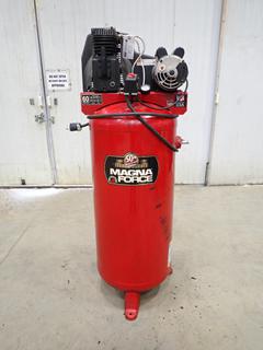 Magna Force Model MLA3706056 15A 240V Single Phase 125-155PSI 6-Gal Air Compressor w/ Compressor Duty Motor. SN M24110989A