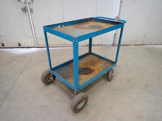 3ft X 2ft X 34in 2-Tier Portable Shop Cart