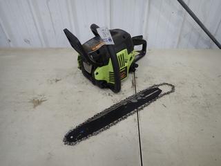 Poulan Model P3314WSA Chainsaw C/w 14in Bar And Chains. SN 12005N200290-3 *Note: Working Condition Unknown*