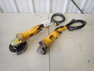 (2) Dewalt DW28065 120V 5in/6in Angle Grinders