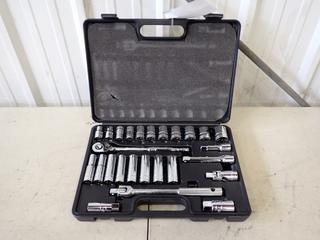 Performance Tool 26-Piece 1/2in Dr Metric Socket Set *Unused*