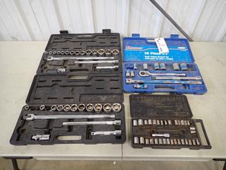 Qty Of 1/4in, 3/8in And 1/2in Dr Incomplete Socket Sets