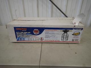 Power Force King Canada Model K-5012-5LST 50ft 5-Lamp String Light w/ Metal Cages *Unused*