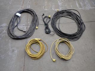 Qty Of Assorted Extension Cords 