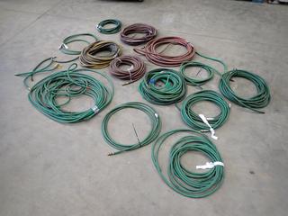 Qty Of Assorted Oxy/Acetylene Hose C/w Qty Of 3/8in Air Hose *Note: Some Fittings Missing*