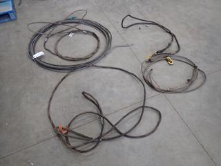 Qty of Assorted 1/2in And 5/8in Wire Rope Slings