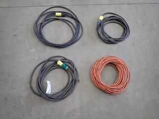 Qty Of (4) Heavy Duty Extension Cords