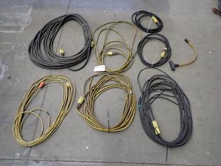 Qty Of Assorted Heavy Duty Extension Cords 