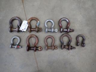 Qty Of Assorted Crosby Shackles 