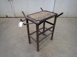 25in X 16in X 33in 2-Tier Steel Frame Table