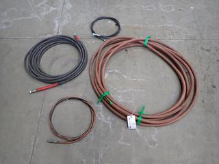 1in Water Hose C/w 5800PSI 1/4in High Pressure Hose And Assorted Hose