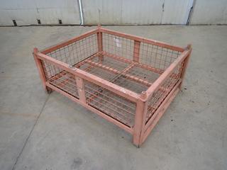 41 1/2in X 34in X 13in Steel Storage Crate