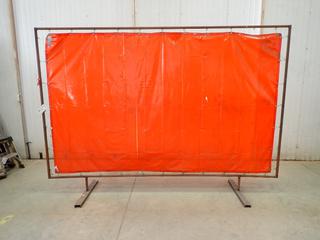 10ft X 75in Welding Screen w/ 84in Overall Height