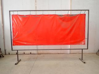 151in X 76in Welding Screen w/ 101in Overall Height