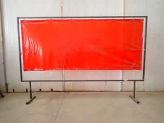 151in X 76in Welding Screen w/ 101in Overall Height