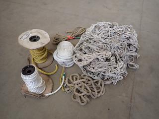 Qty Of Assorted 5/8in, 1/2in And 1/4in Rope